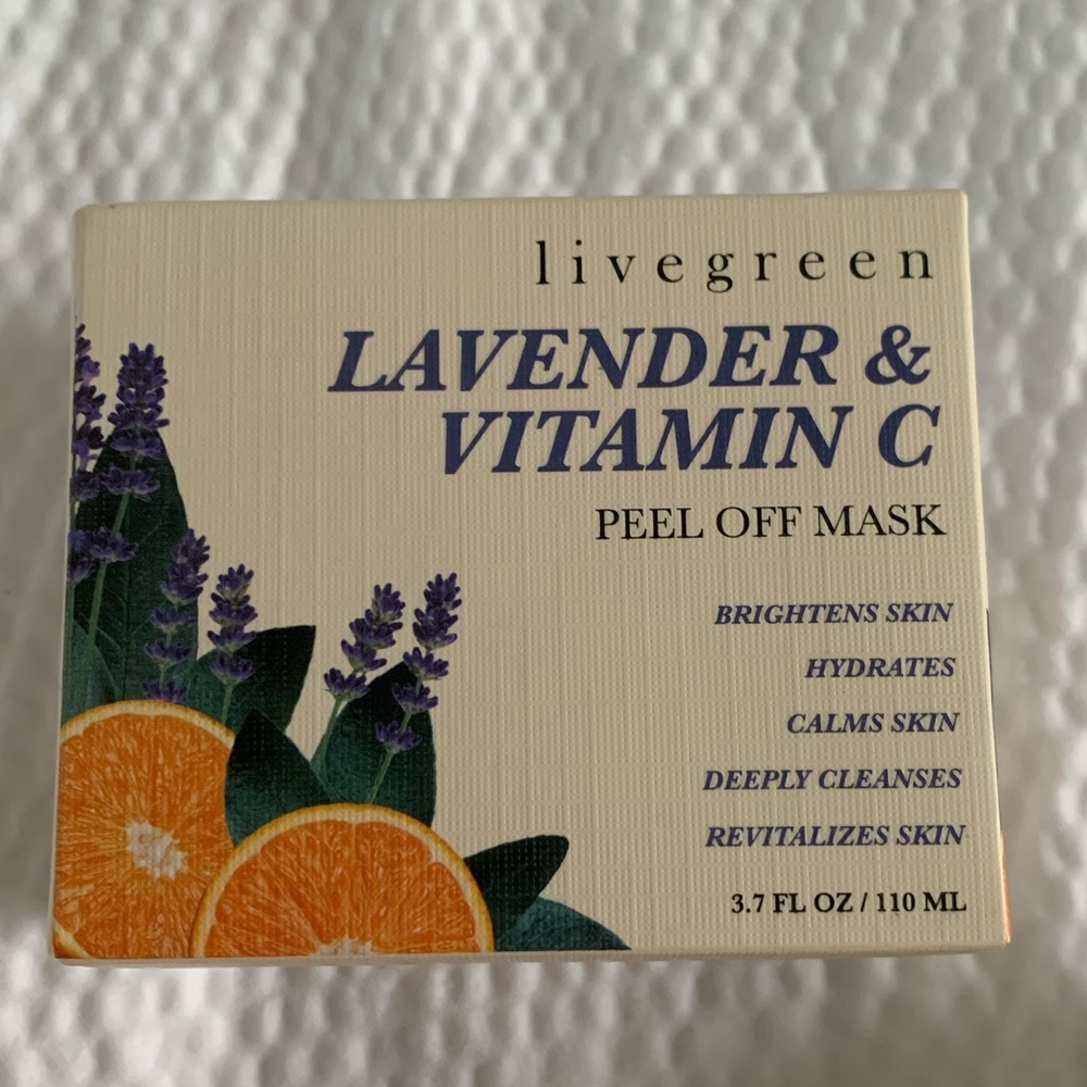 Livegreen Lavender and Vitamin C Peel Off Mask 3.7 oz
